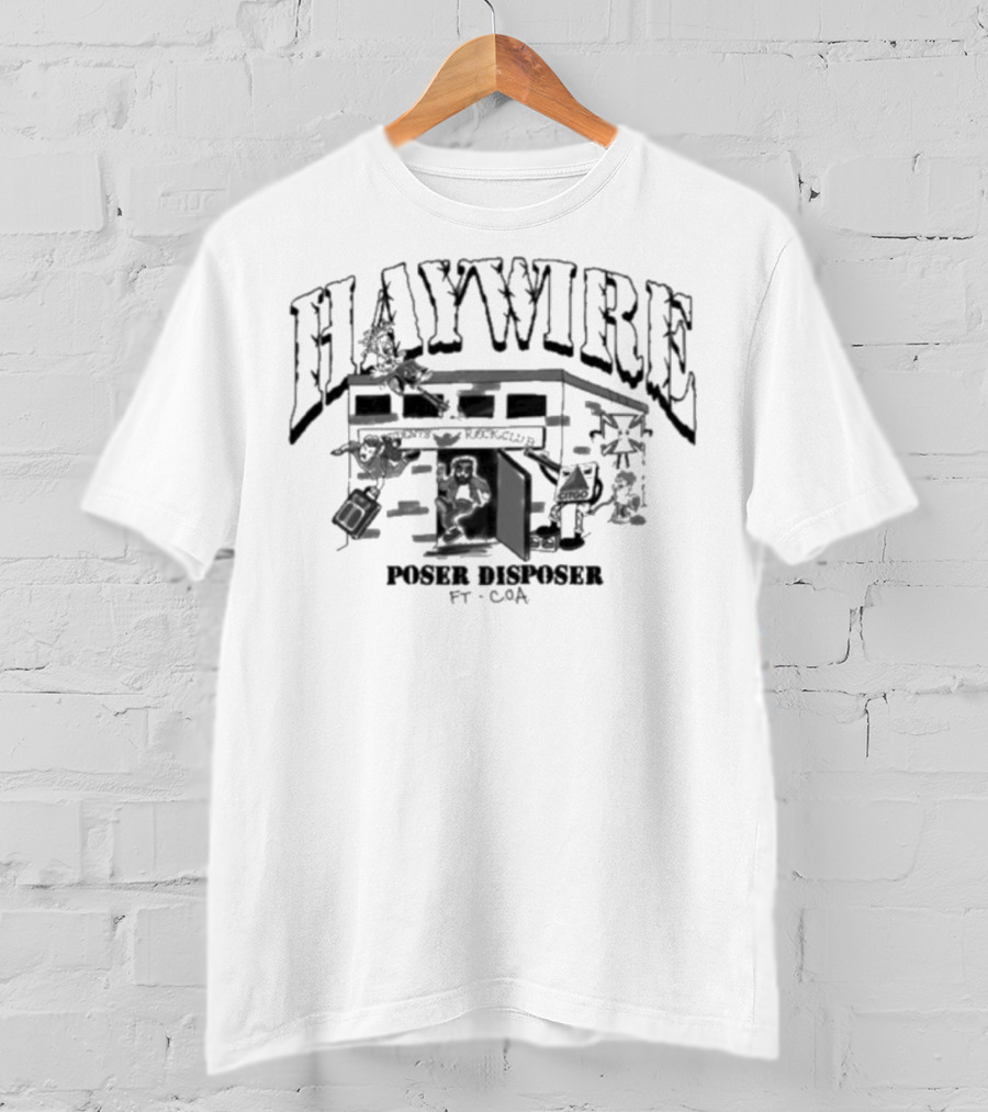 HAYWIRE Poser Disposer FT. COA Cartoon House Scene T-Shirt
