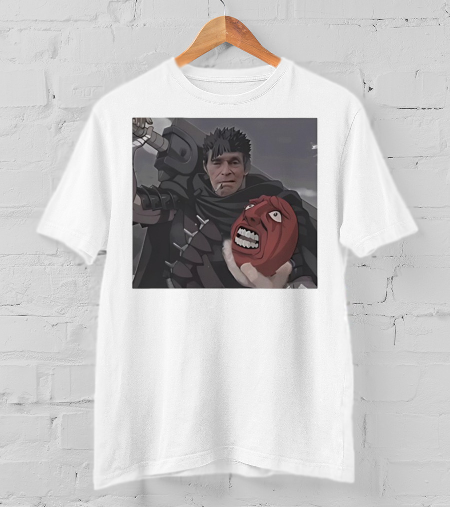 Berserk Guts Willem Dafoe Meme Crossover T-Shirt