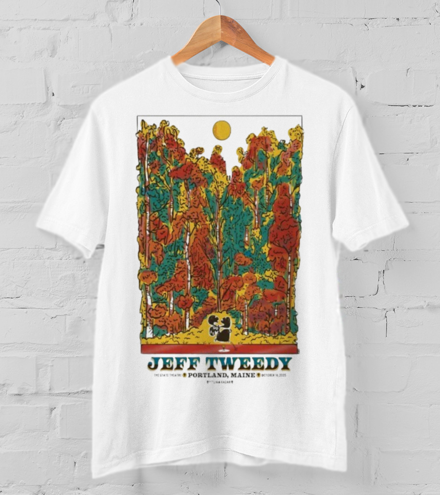 Jeff Tweedy Portland Maine State Theatre October 16 2025 Forest Scene T-Shirt