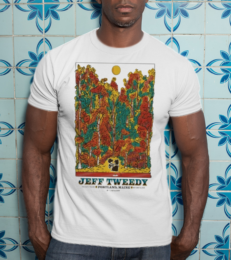 Jeff Tweedy Portland Maine State Theatre October 16 2025 Forest Scene T-Shirt