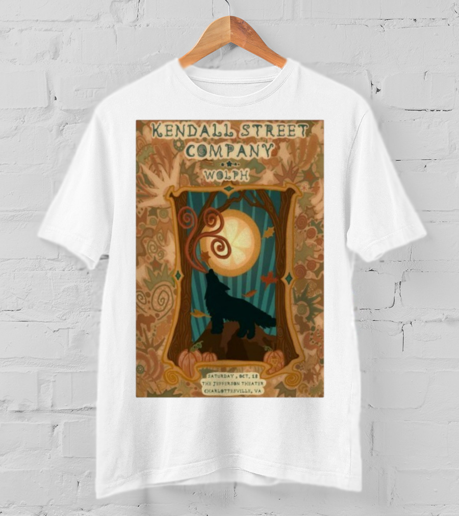 Kendall Street Company Wolph Jefferson Theater Charlottesville VA Oct 18 2025 T-Shirt
