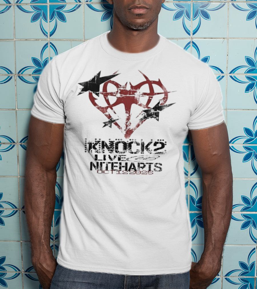 Knock2 Live Niteharts Oct 12 2025 Airplane Heart Symbol T-Shirt