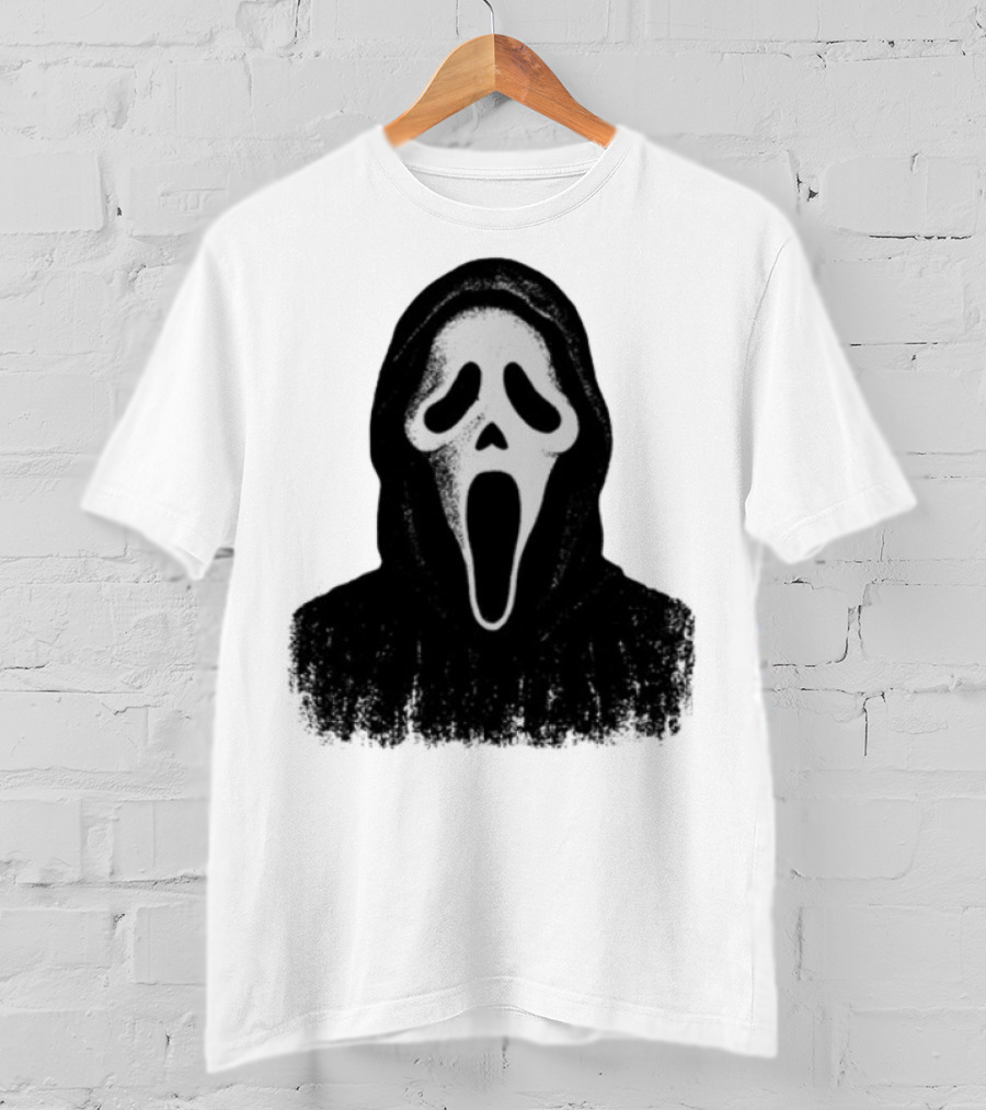 Monster Fresh Blank Ghostface Iconic Mask T-Shirt