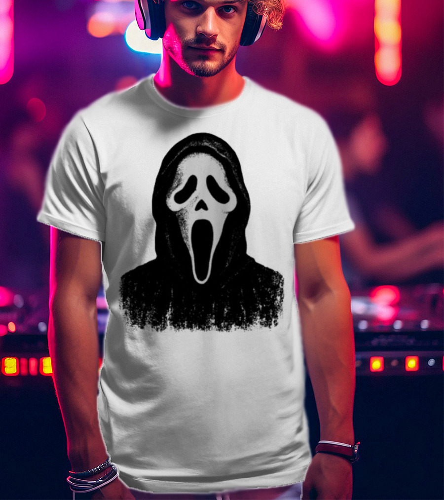 Monster Fresh Blank Ghostface Iconic Mask T-Shirt