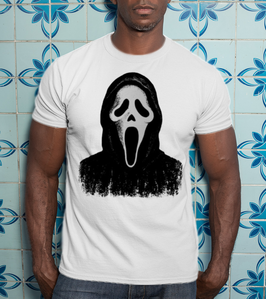 Monster Fresh Blank Ghostface Iconic Mask T-Shirt
