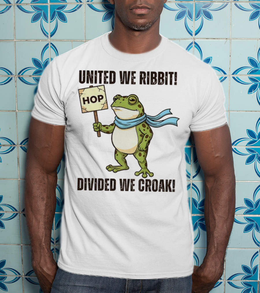 Portland Frog HOP United We Ribbit Divided We Croak 2025 T-Shirt