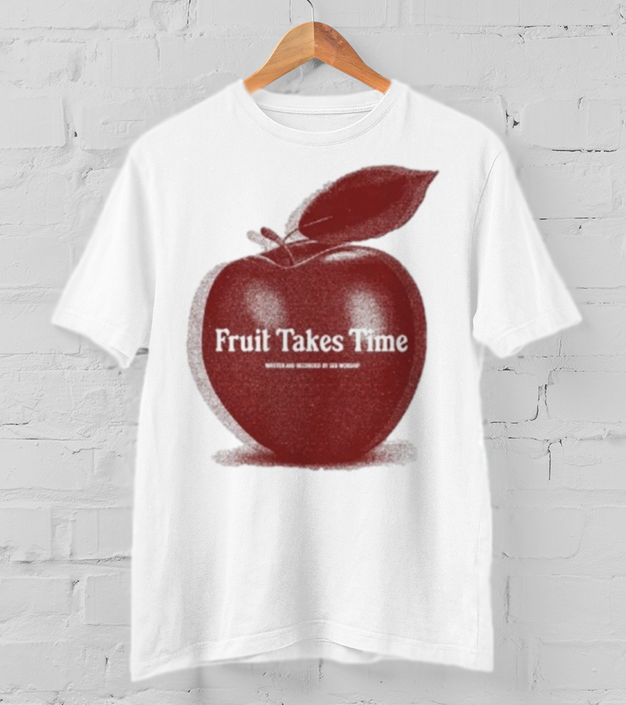 Fruit Takes Time By Seu Worship Red Apple T-Shirt