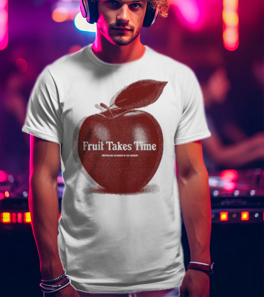 Fruit Takes Time By Seu Worship Red Apple T-Shirt