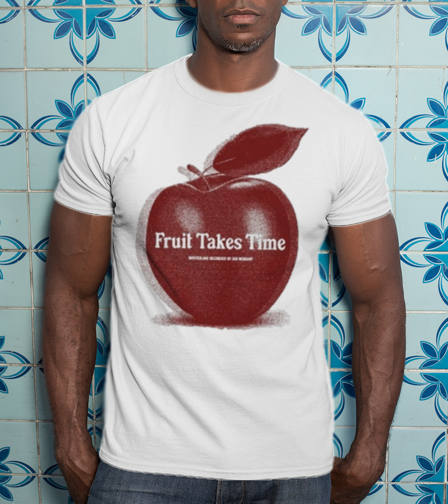 Fruit Takes Time By Seu Worship Red Apple T-Shirt
