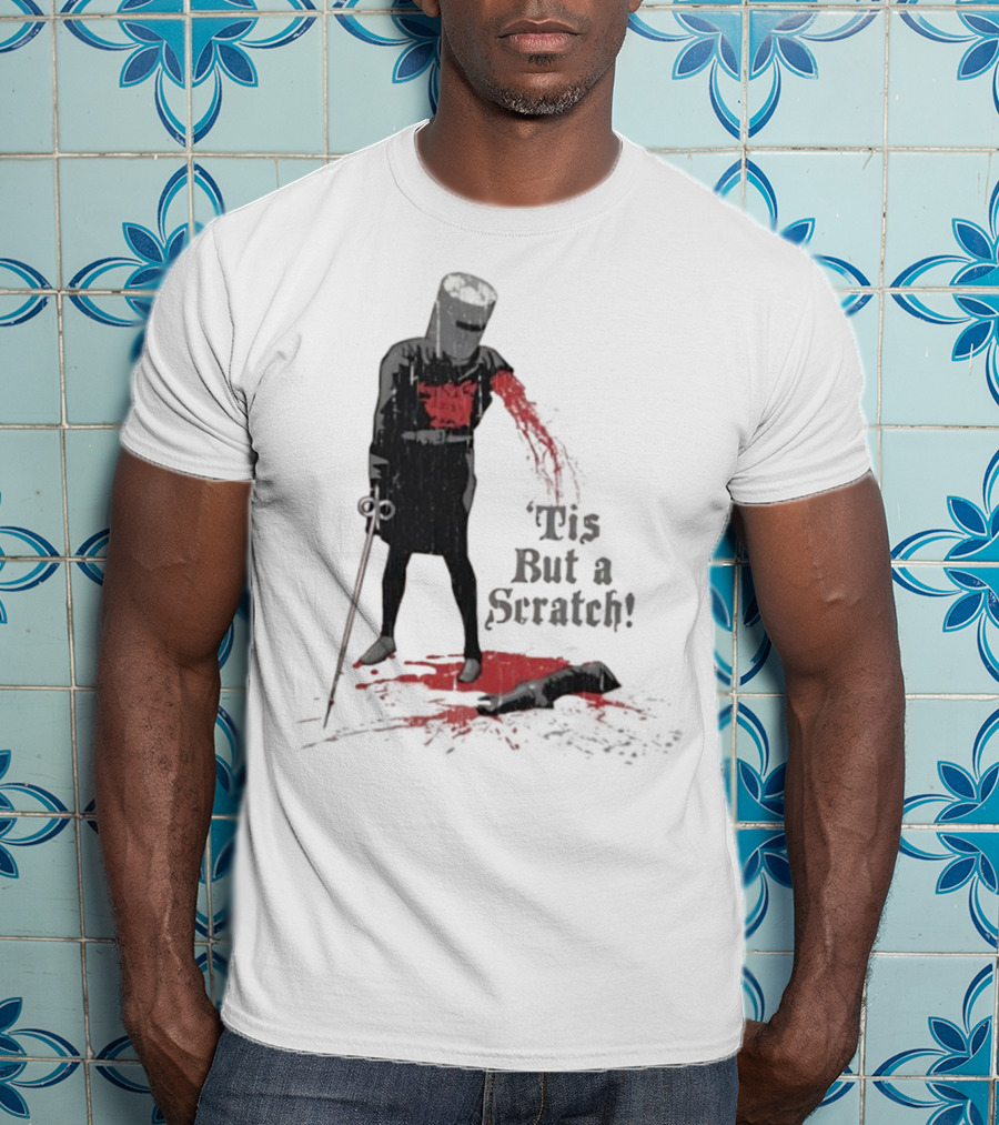 Monty Python Black Knight 'Tis But A Scratch Classic Scene T-Shirt