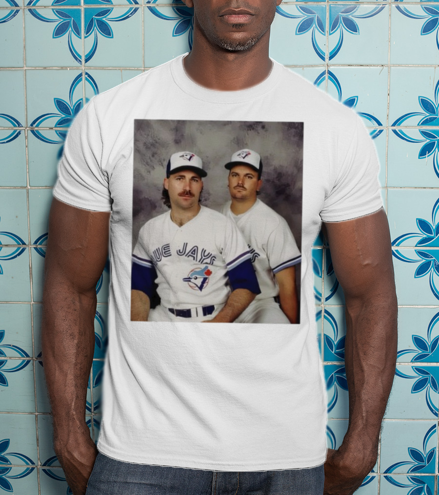 Retro Toronto Blue Jays Baseball Pitchers Dave Stieb David Wells Vintage Team Uniforms T-Shirt