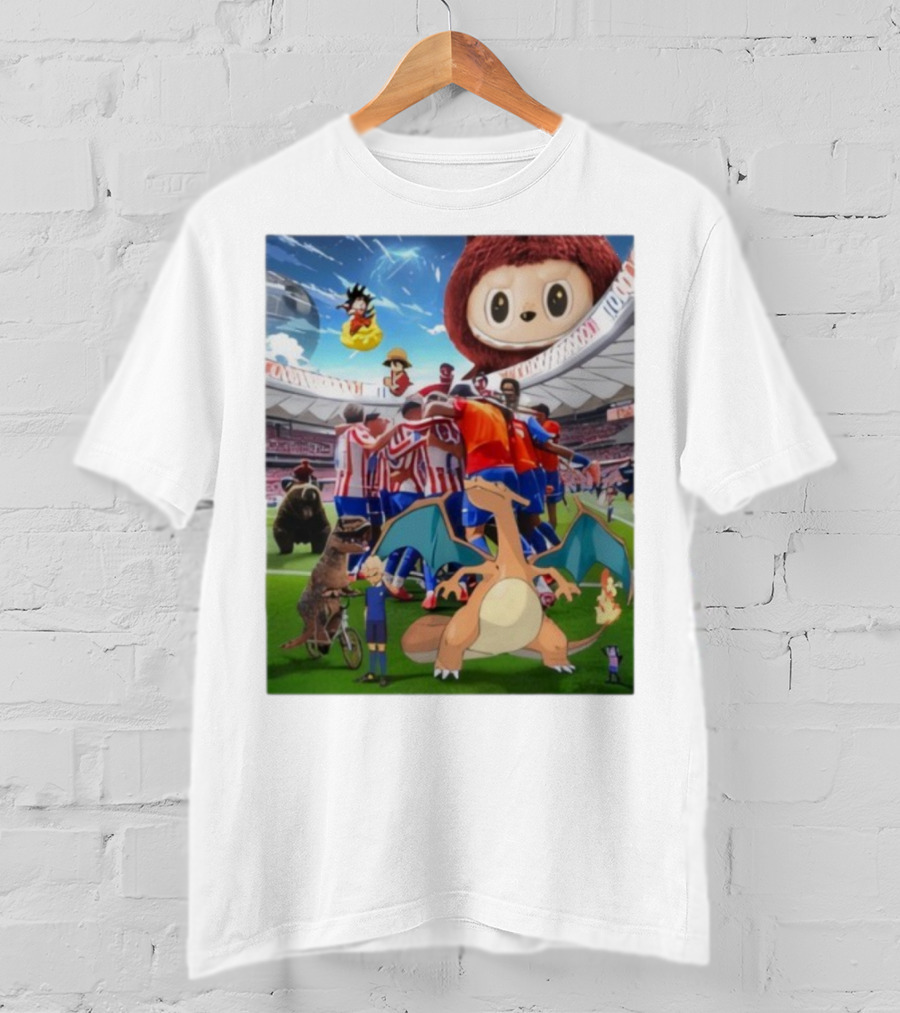 Atletico Madrid Celebration Meme 90M Dragon Dinosaur Characters T-Shirt