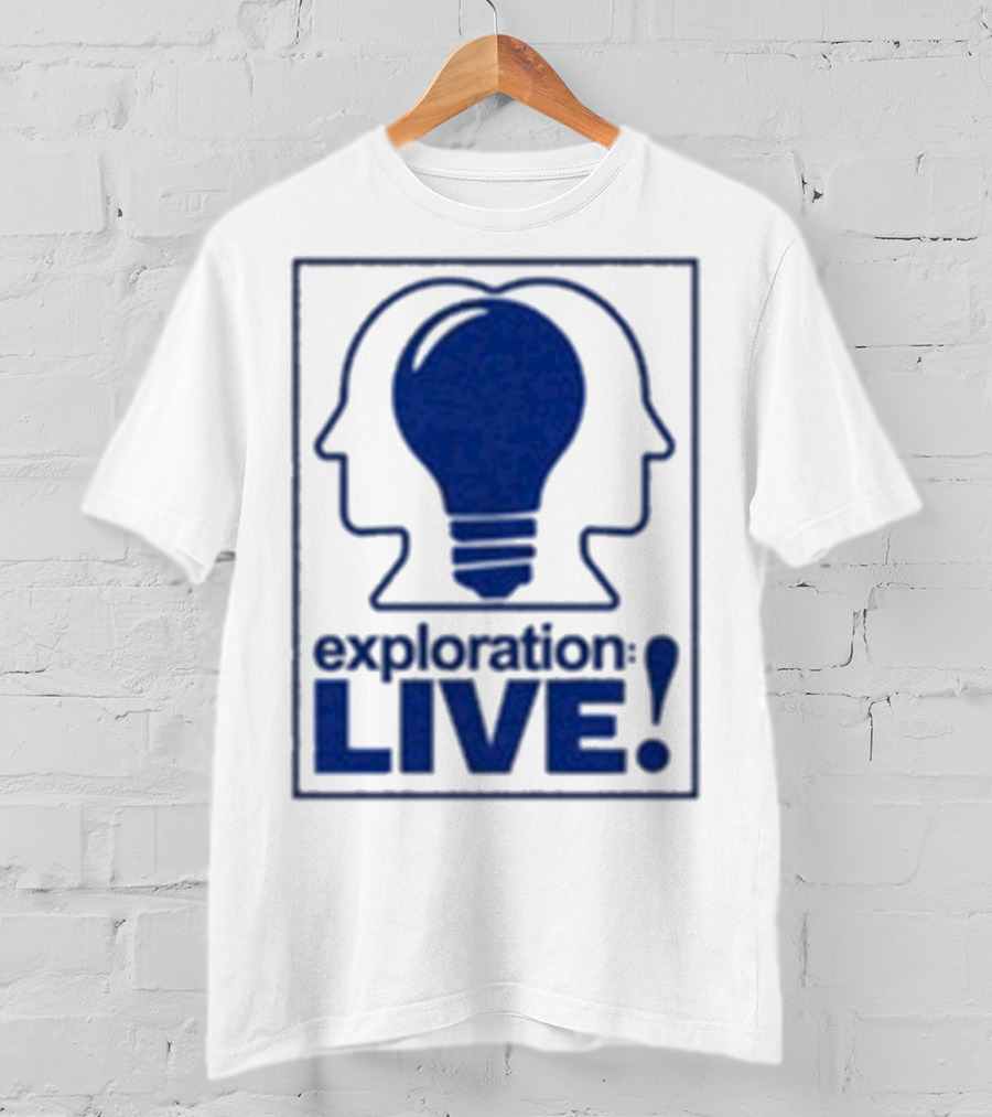 Exploration Live Heads With Lightbulb Icon T-Shirt