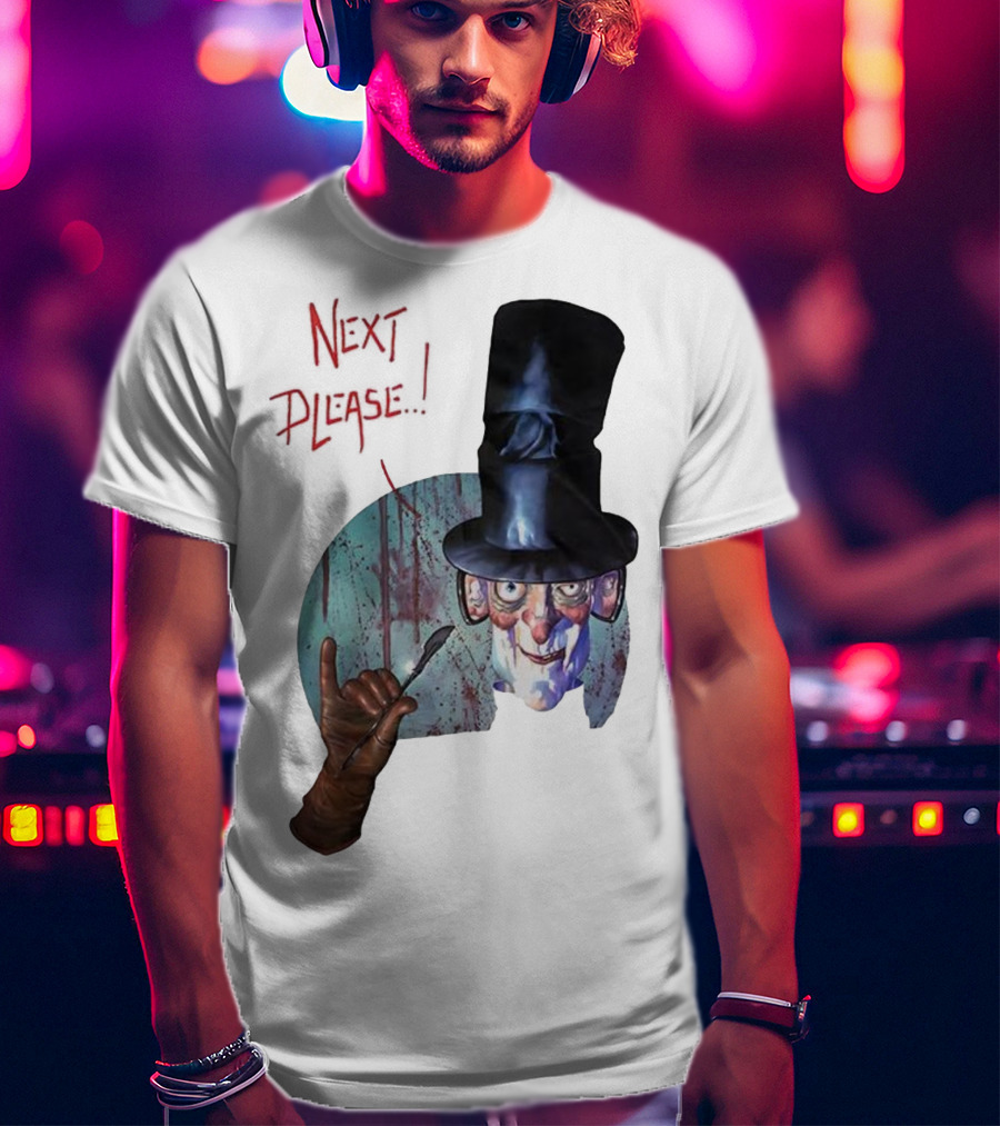 John Bolton1989 Next Please Horror Graffiti Halloween T-Shirt