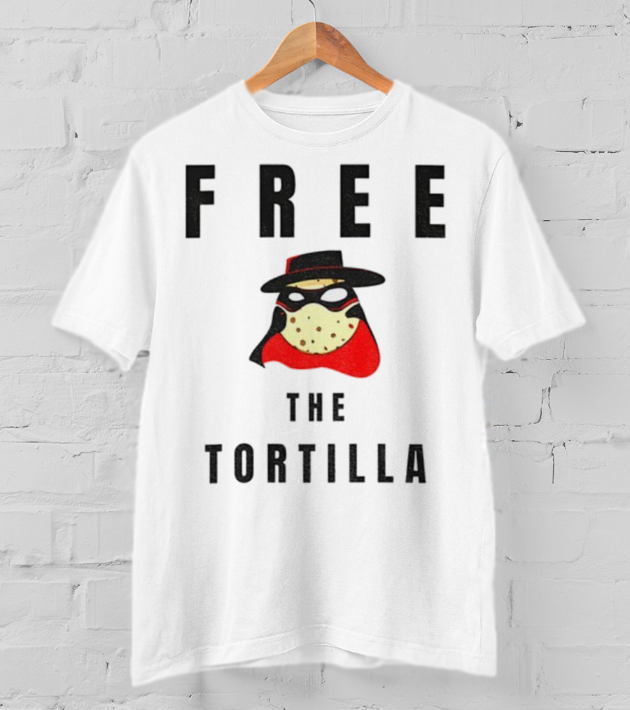 FREE THE TORTILLA MatadorTilla Dark Masked Hero Hat T-Shirt