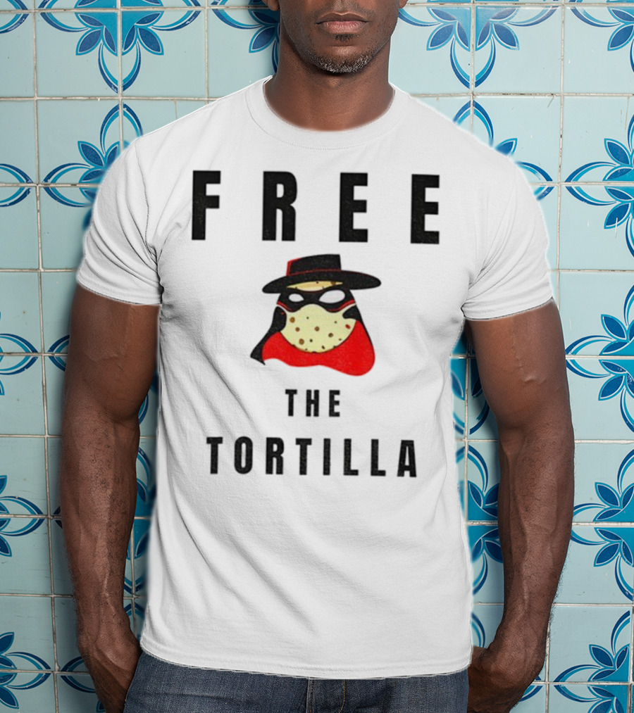 FREE THE TORTILLA MatadorTilla Dark Masked Hero Hat T-Shirt