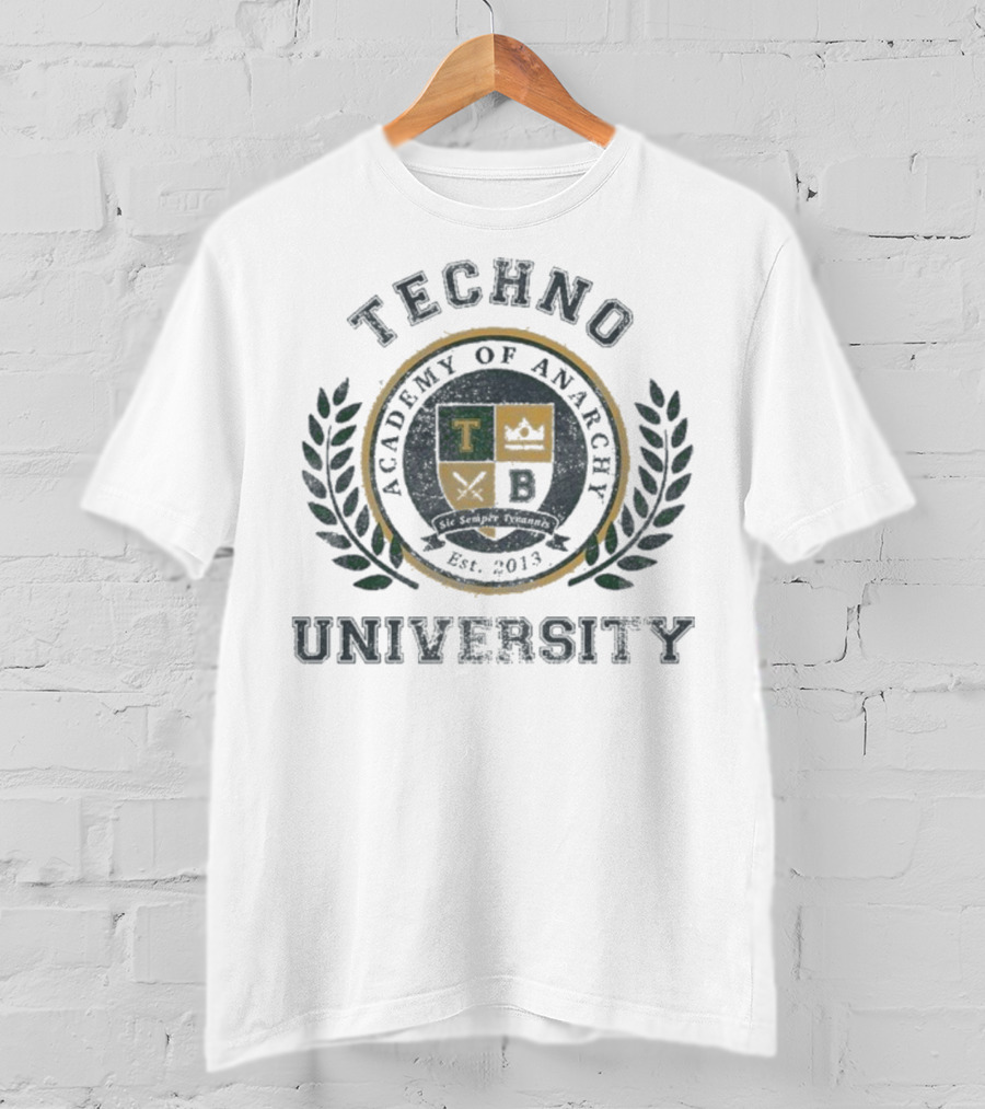 Technoblade Academy Of Anarchy University Vintage Crest Est. 2013 T-Shirt