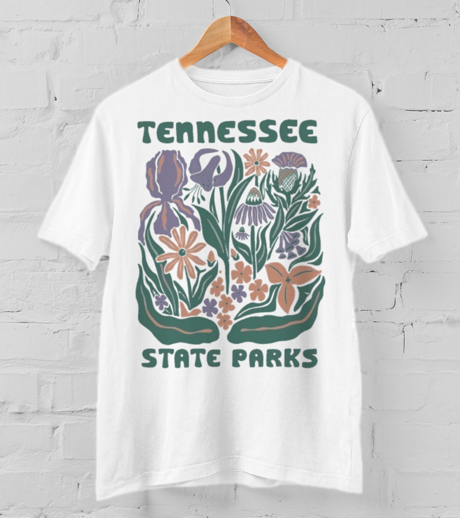 Tennessee State Parks Flowers Wildflower Collection T-Shirt