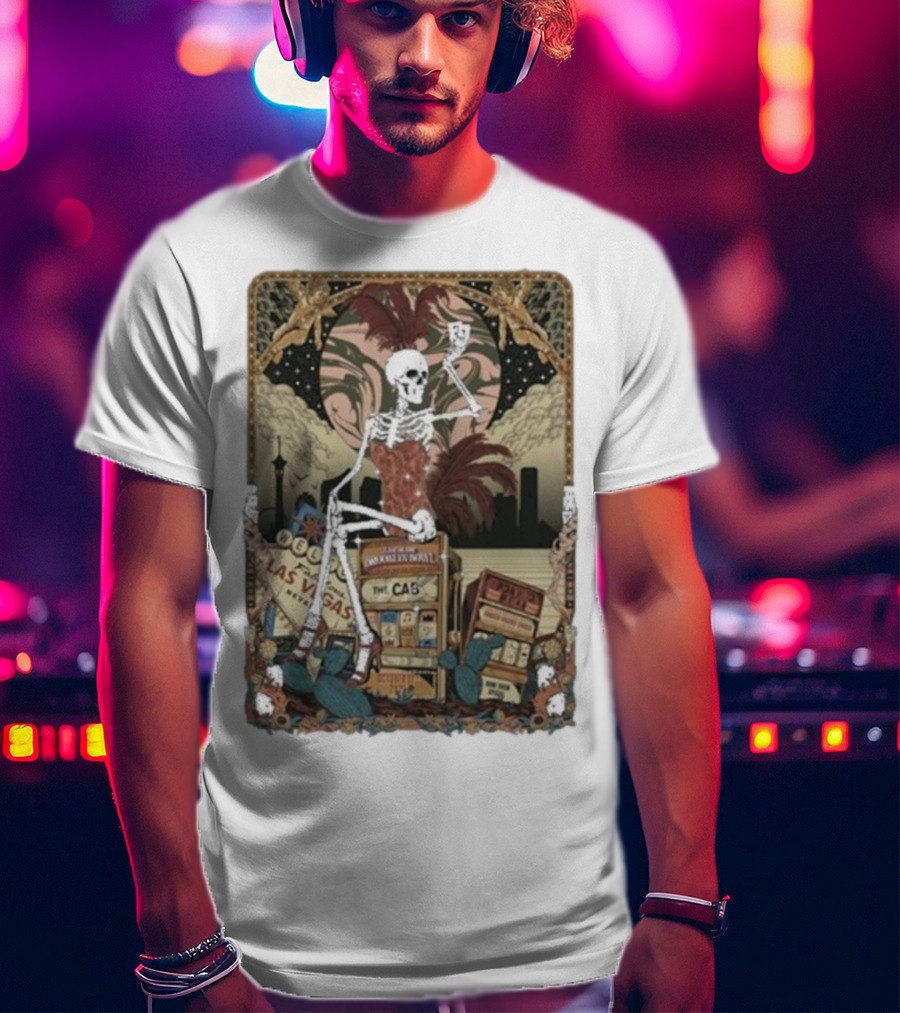 The Cab Welcome To Las Vegas Brooklyn Bowl NY 2025 Skeleton T-Shirt