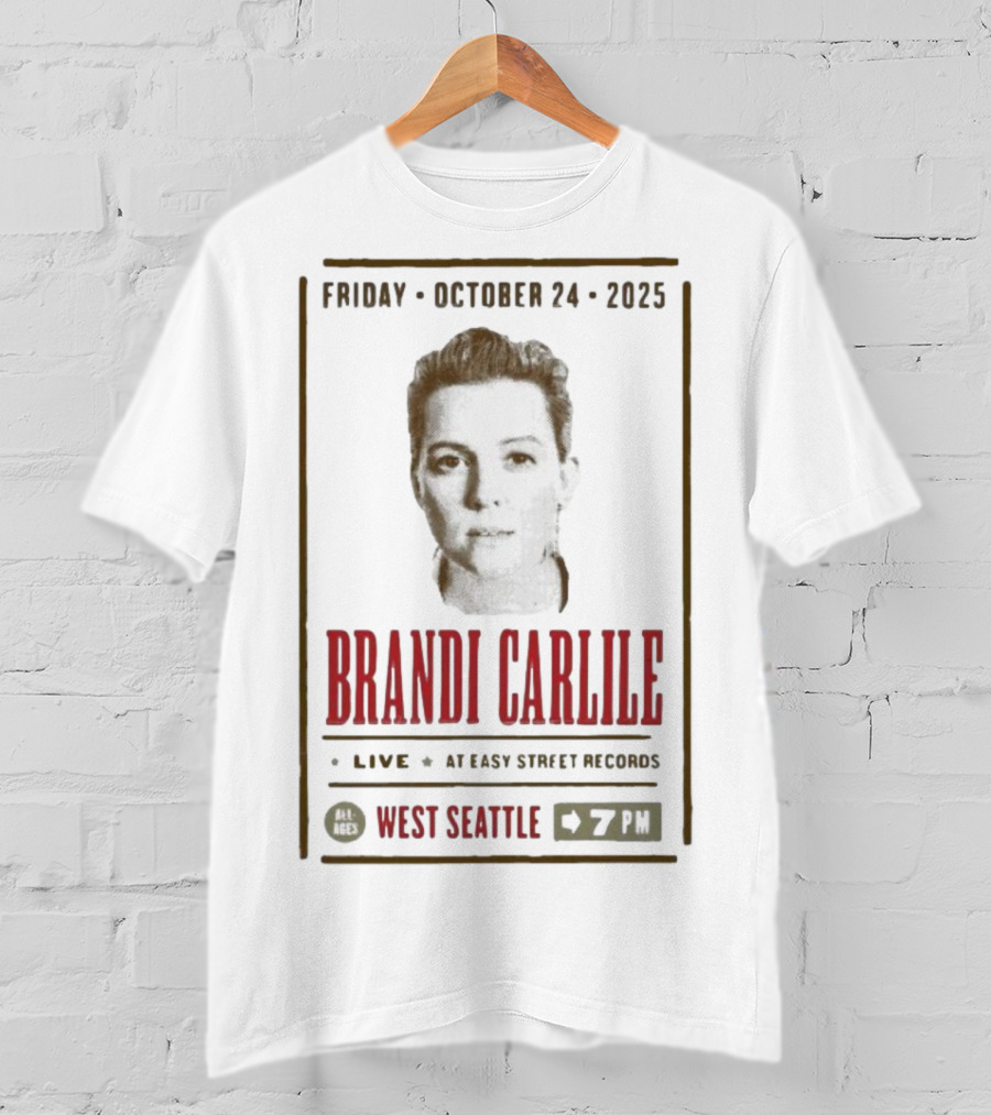 Brandi Carlile Live At Easy Street Records West Seattle October 24 2025 T-Shirt