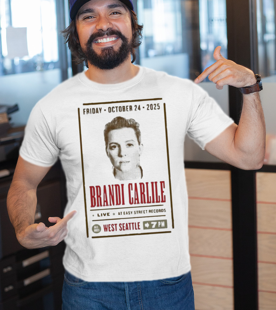 Brandi Carlile Live At Easy Street Records West Seattle October 24 2025 T-Shirt