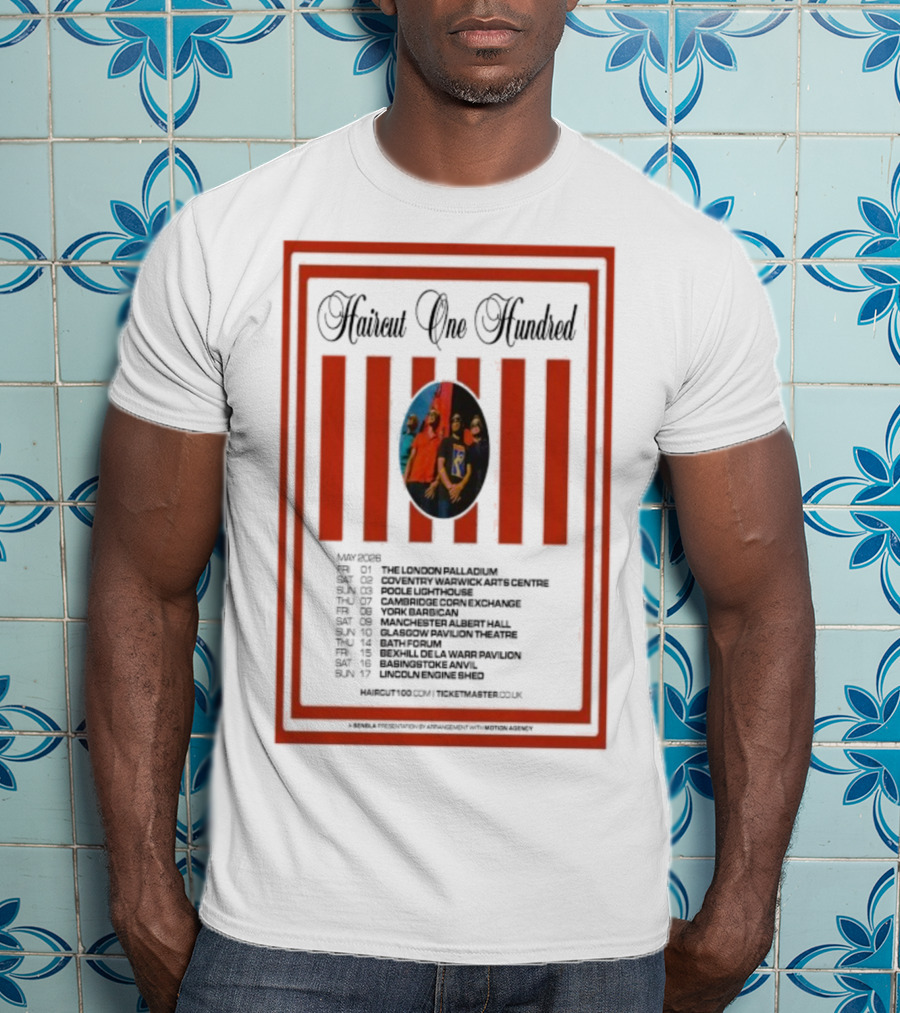 Haircut One Hundred May 2026 UK Tour Dates And Locations T-Shirt