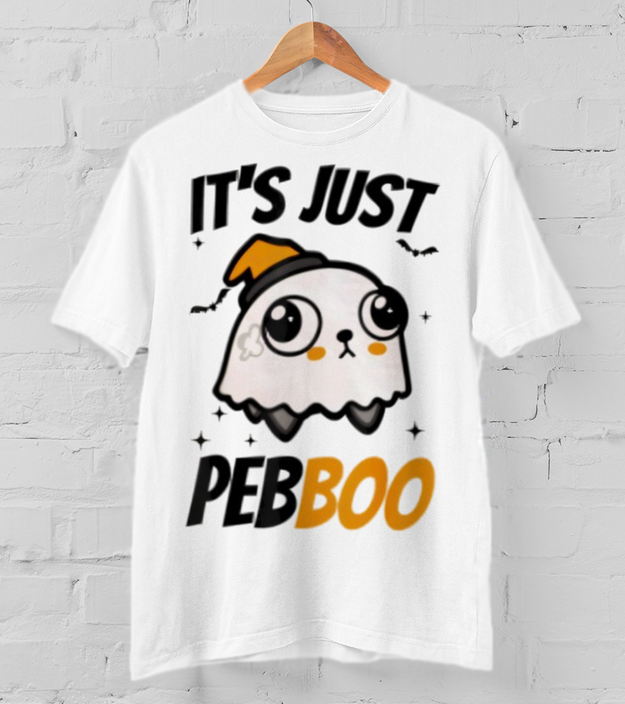 It's Just PebBoo Halloween Ghost Plush Cute Kawaii Spooky T-Shirt