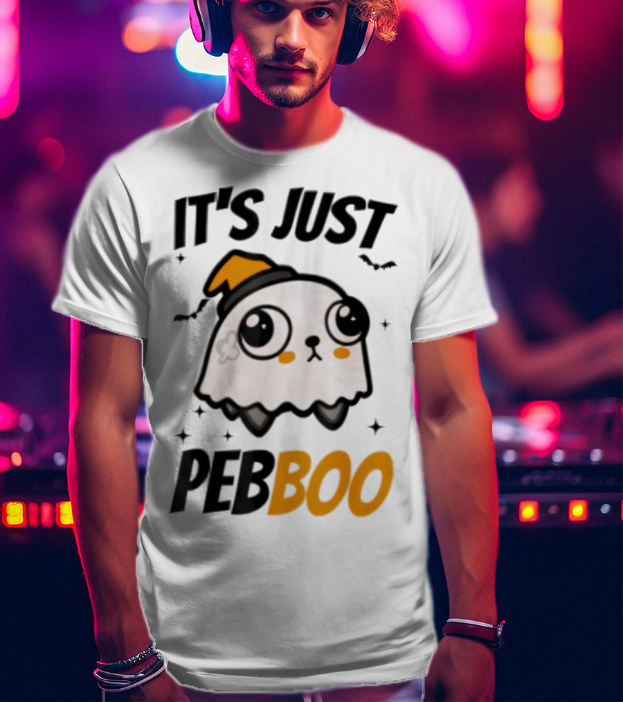It's Just PebBoo Halloween Ghost Plush Cute Kawaii Spooky T-Shirt