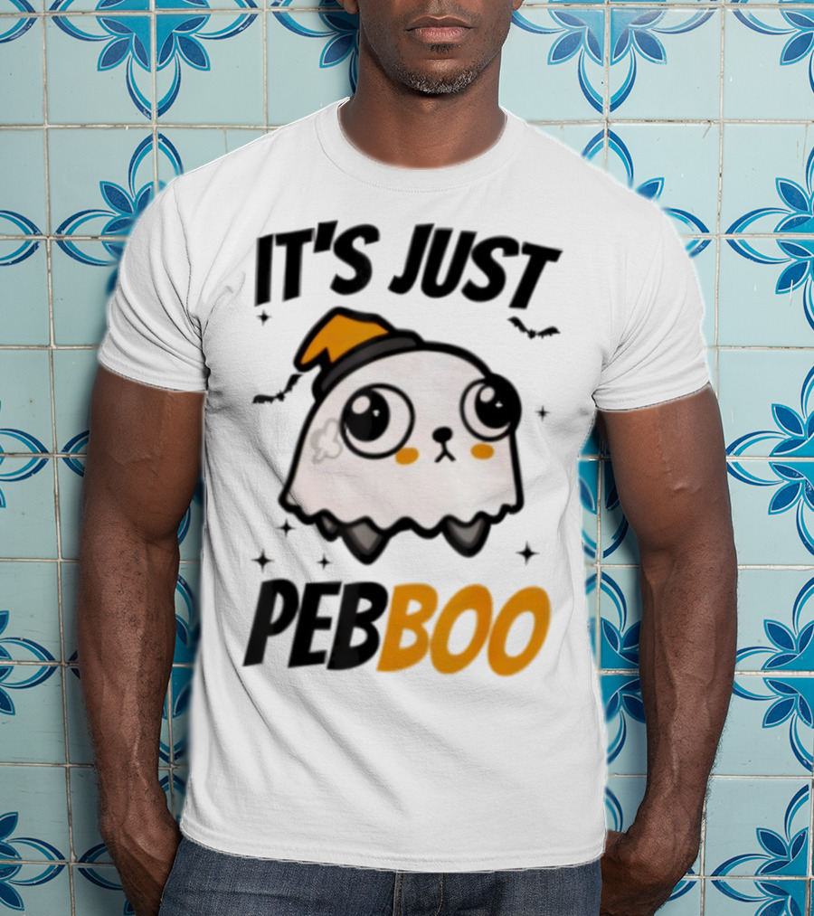 It's Just PebBoo Halloween Ghost Plush Cute Kawaii Spooky T-Shirt