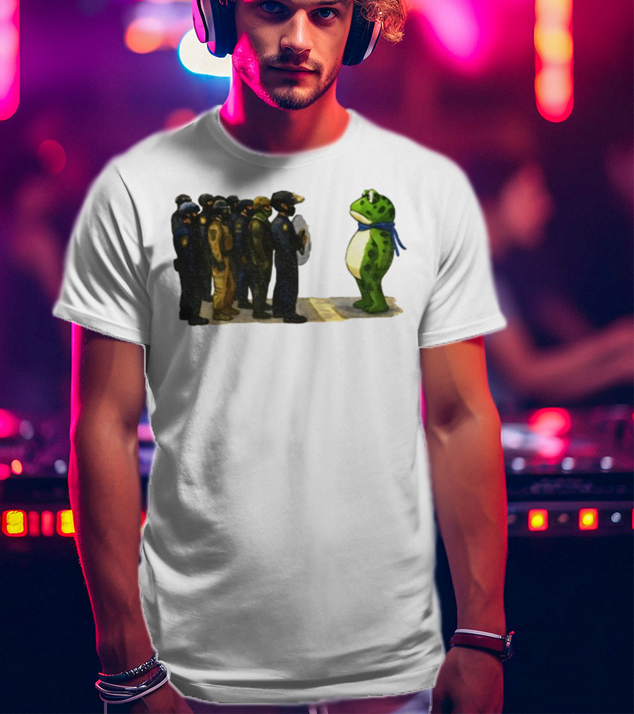 Portland Frog Protest Against ICE Deportation Resistance T-Shirt