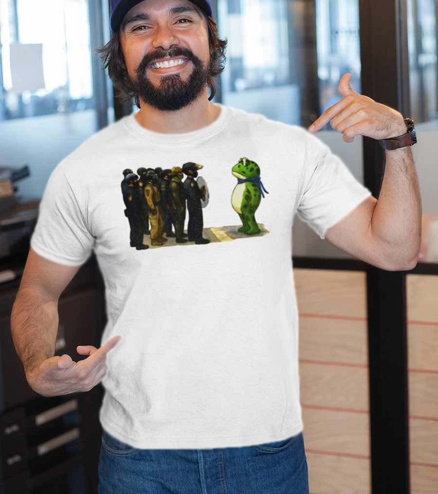 Portland Frog Protest Against ICE Deportation Resistance T-Shirt