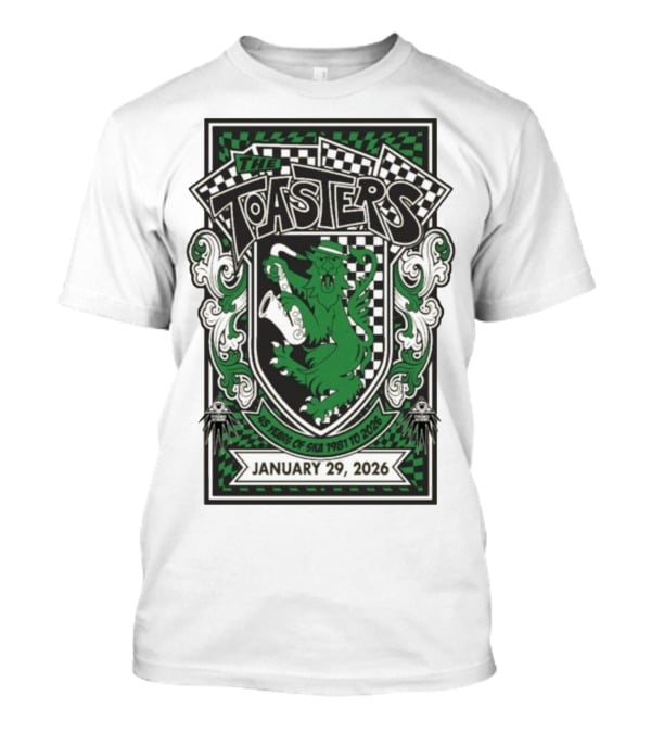 The Toasters Grand Rapids MI January 29 2026 45 Years Of Ska 1981 To 2026 T-Shirt