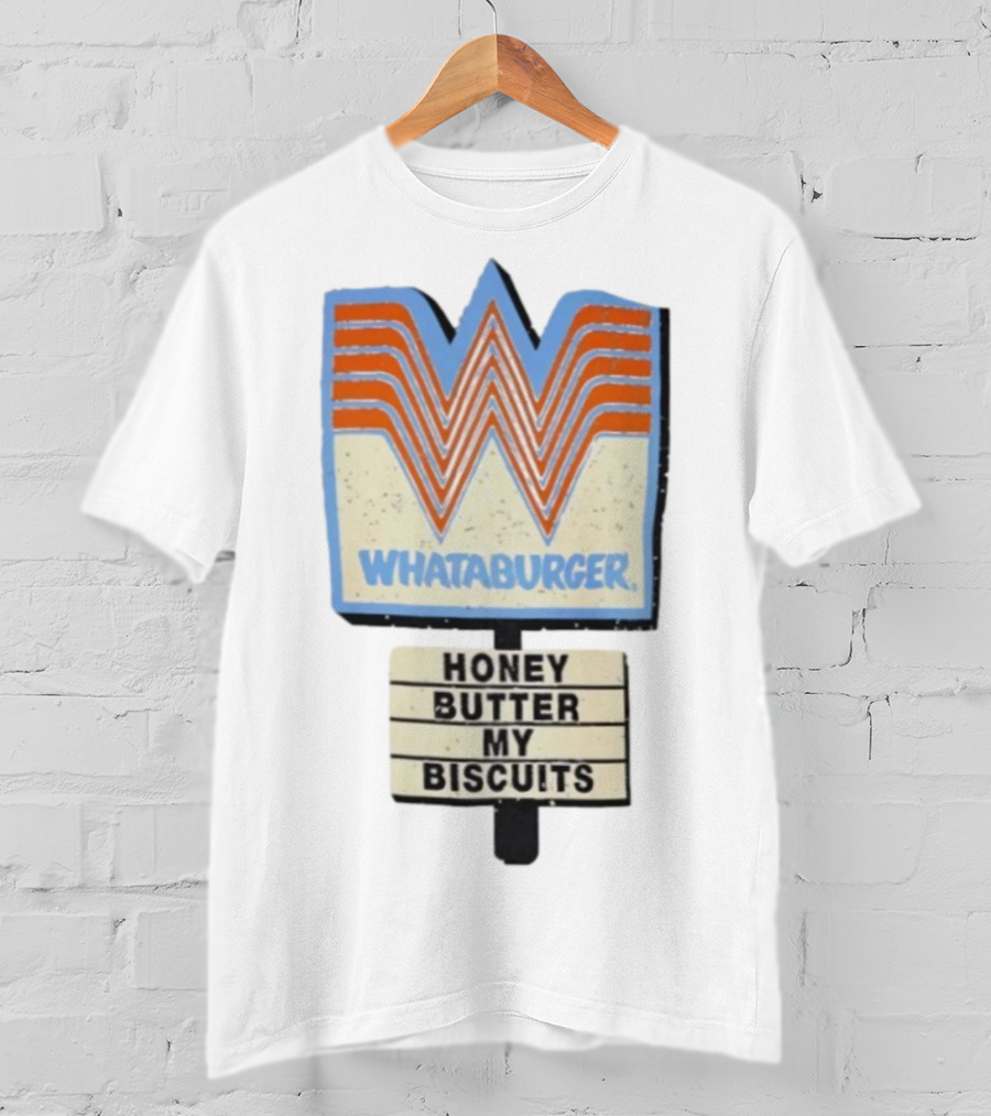 Whataburger Honey Butter My Biscuits Retro Logo T-Shirt