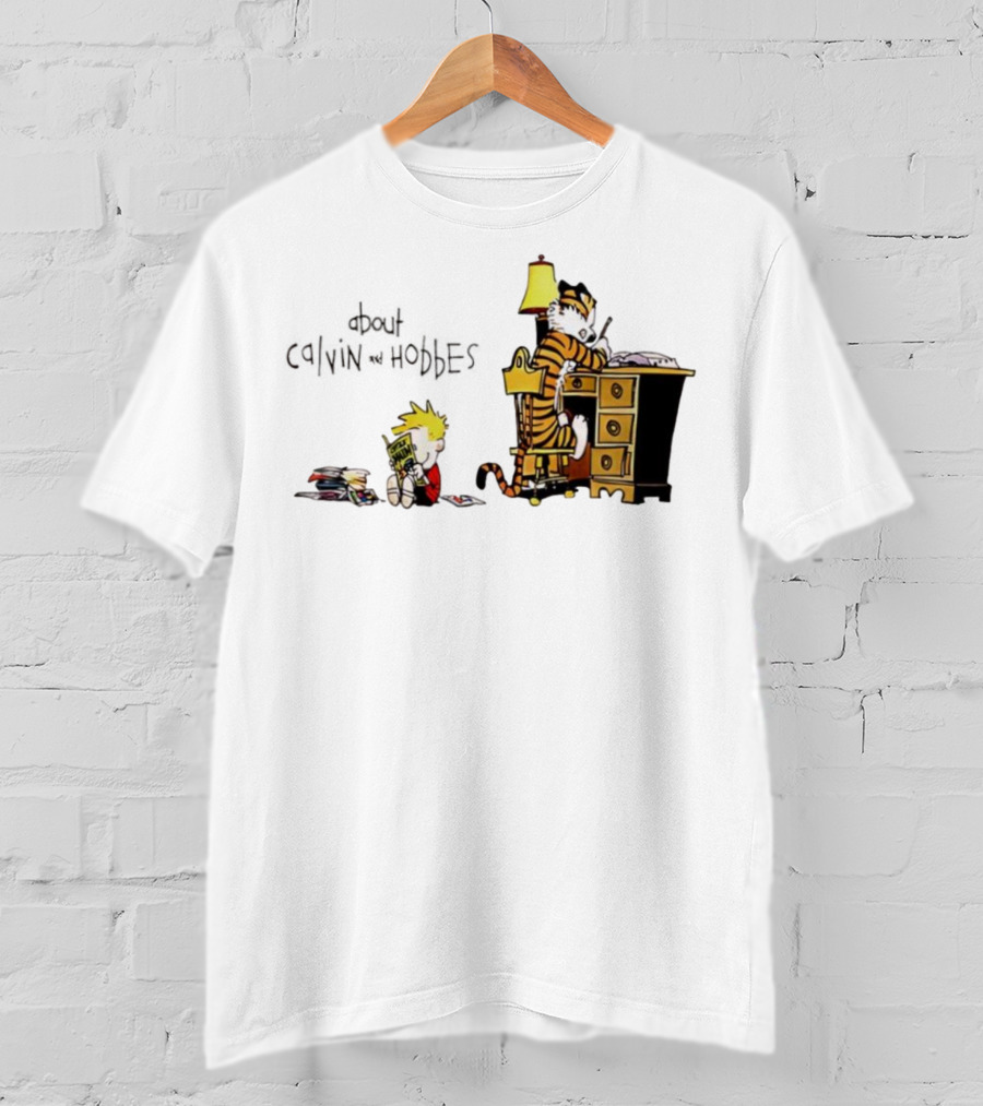 About Calvin And Hobbes Comics Reading And Writing T-Shirt