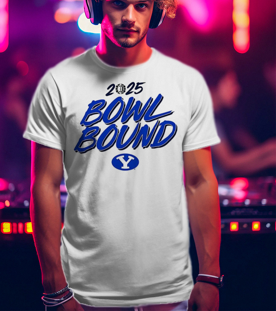 2025 Bowl Bound BYU Cougars Football Y Logo T-Shirt