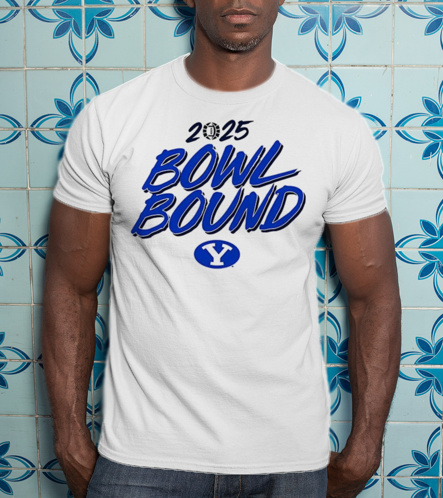 2025 Bowl Bound BYU Cougars Football Y Logo T-Shirt