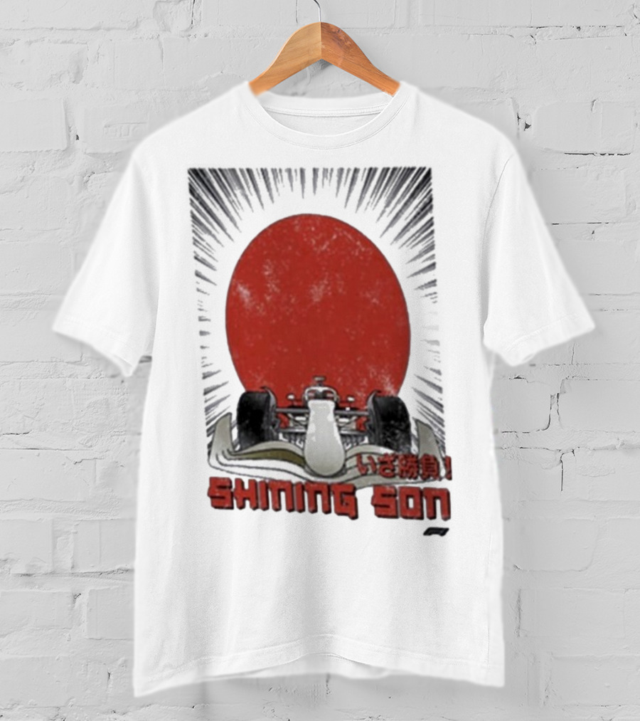 Shining Son Formula 1 Racing Car Japanese Sun T-Shirt