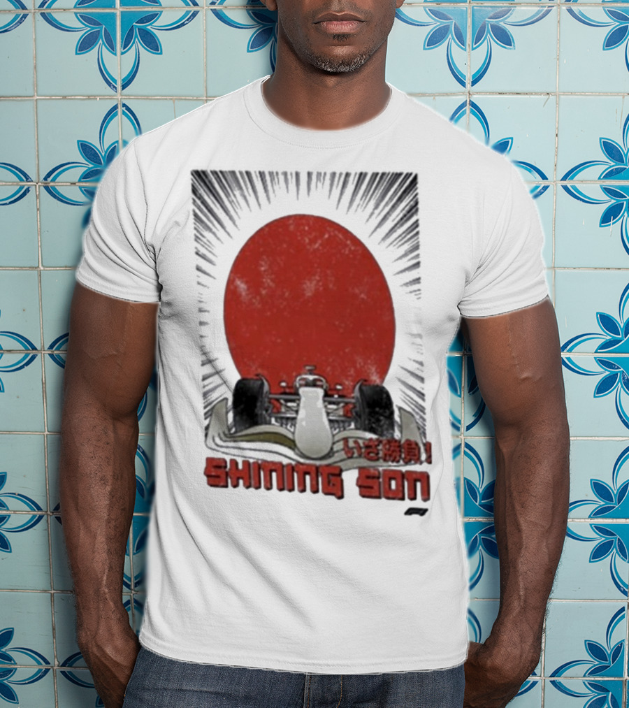 Shining Son Formula 1 Racing Car Japanese Sun T-Shirt