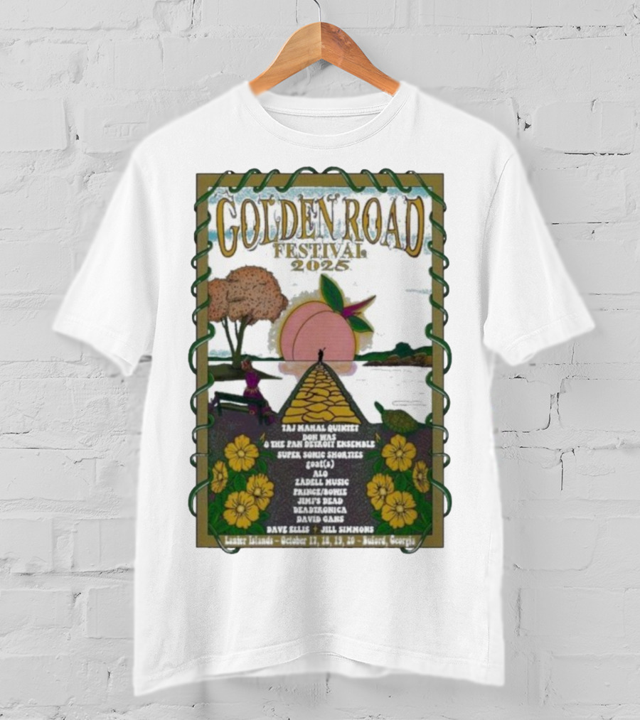Golden Road Festival Buford Georgia October 17-20 2025 Taj Mahal Quintet Concert Event T-Shirt