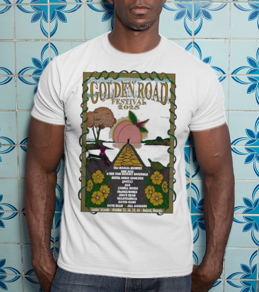 Golden Road Festival Buford Georgia October 17-20 2025 Taj Mahal Quintet Concert Event T-Shirt