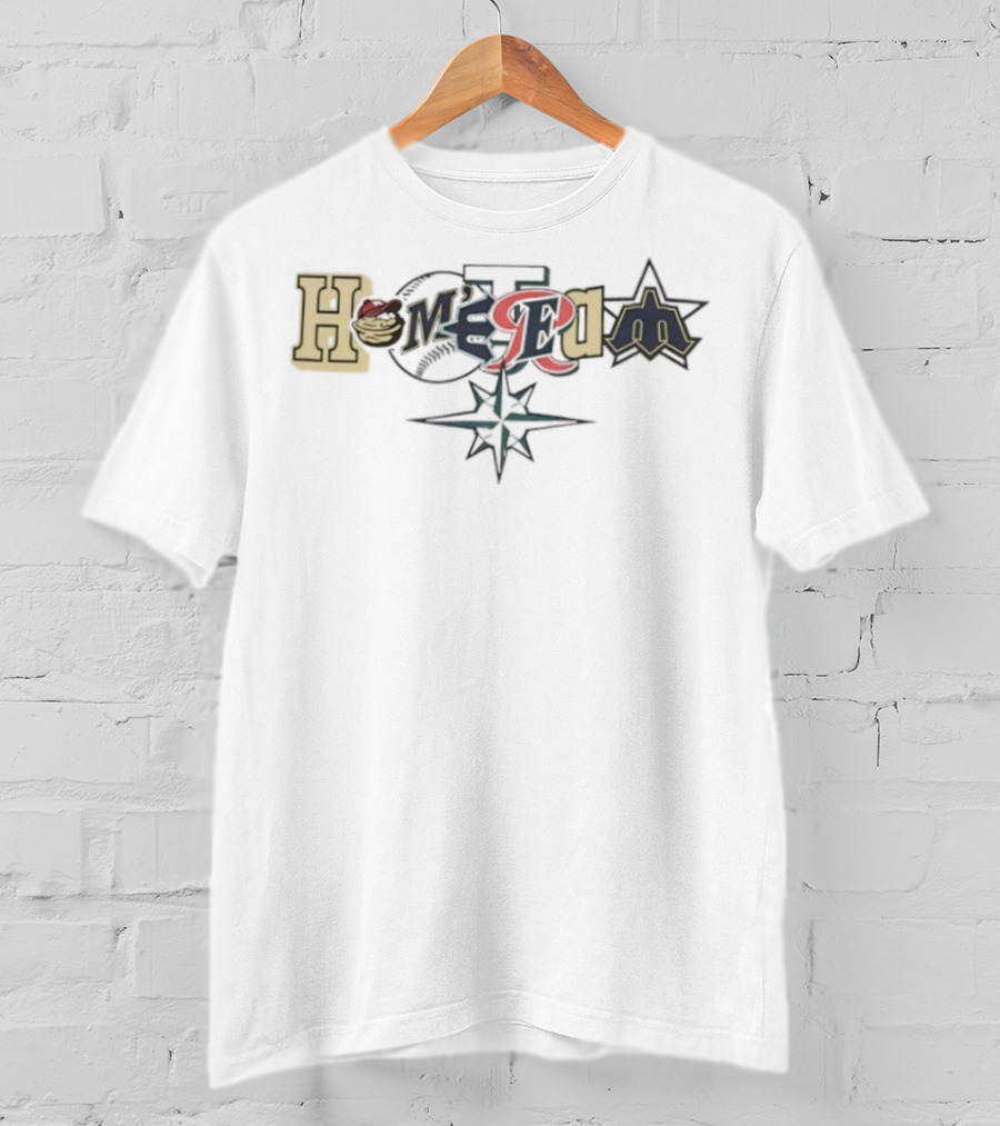 Hometown Featuring Portland Seattle Mariners Compass Elements T-Shirt