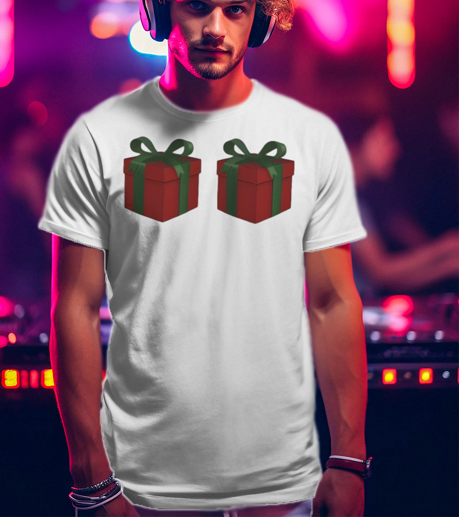 Just Here For The Presents Gifts Holiday Humor T-Shirt