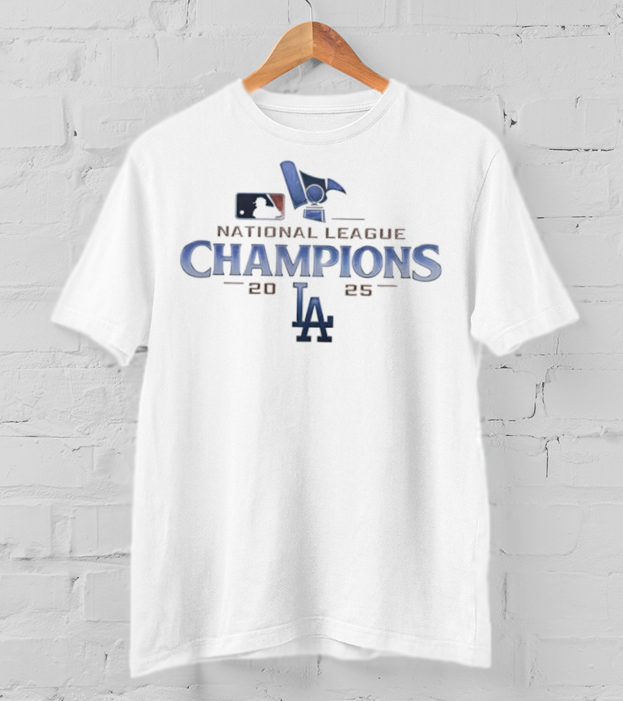Los Angeles Dodgers 2025 National League Champions LA T-Shirt