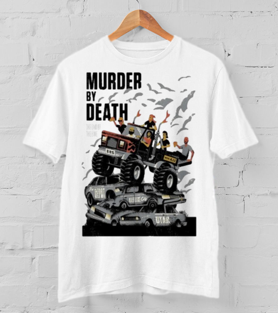 Murder By Death October 19 2025 Salt Lake City Tour Utah Depot Event Monster Truck Illustration T-Shirt