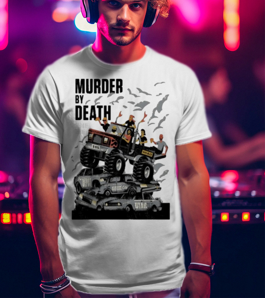Murder By Death October 19 2025 Salt Lake City Tour Utah Depot Event Monster Truck Illustration T-Shirt