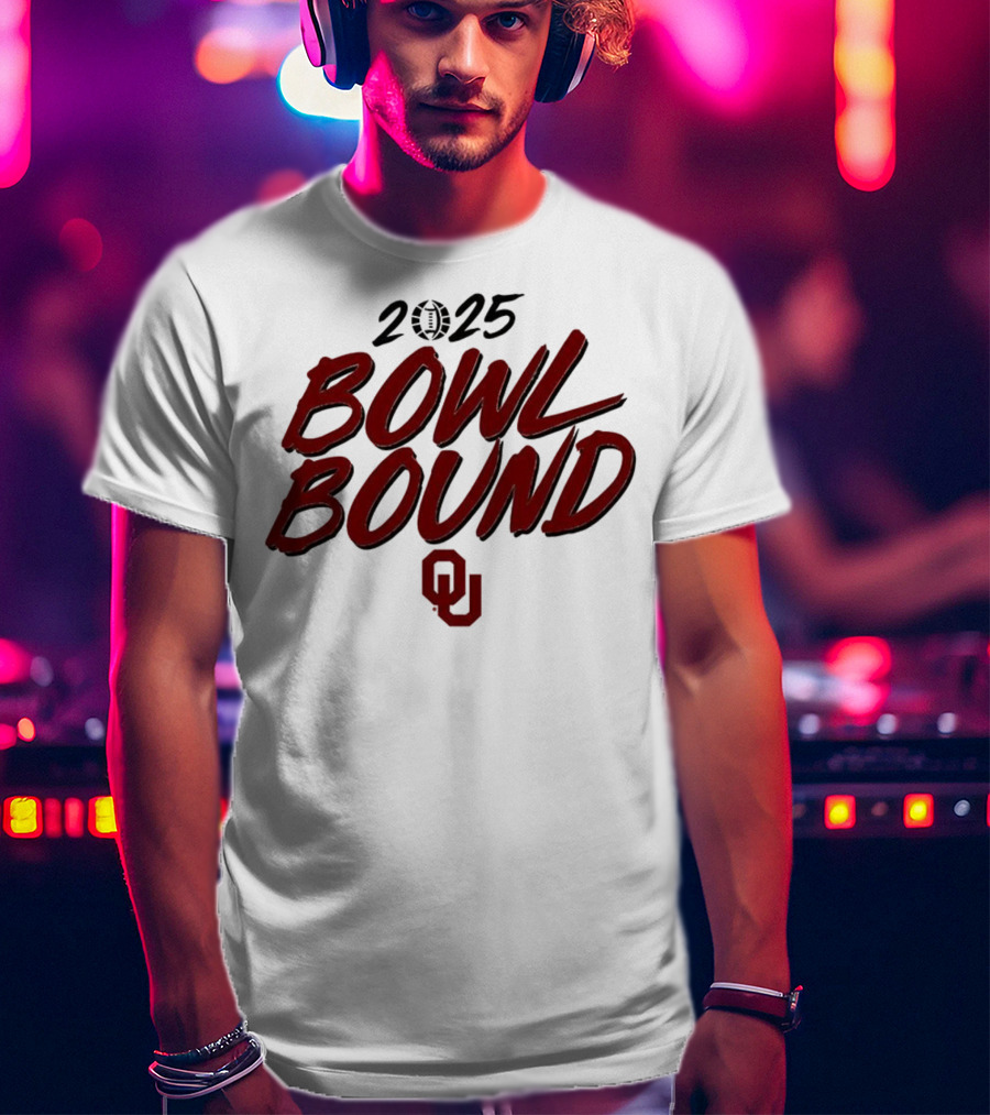 2025 Oklahoma Sooners Bowl Bound OU Logo T-Shirt