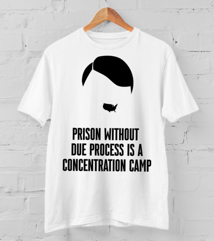 Prison Without Due Process Is A Concentration Camp Face Icon Illustration T-Shirt