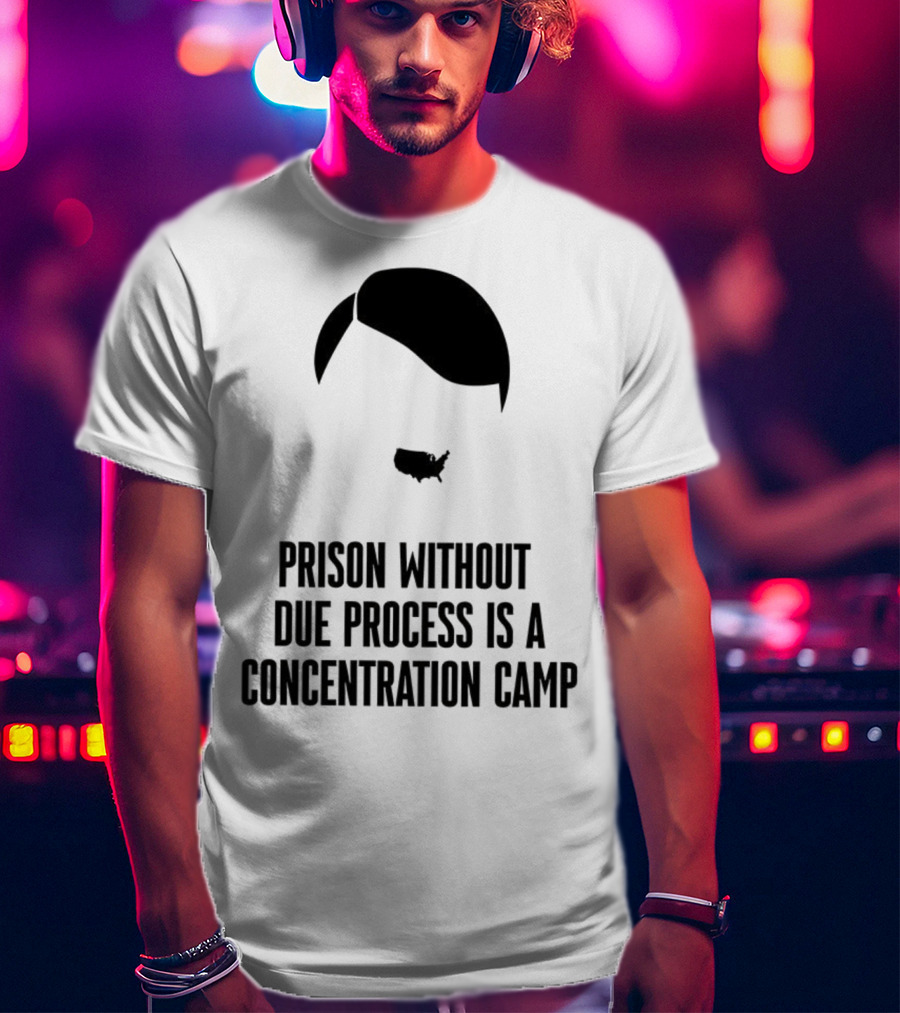 Prison Without Due Process Is A Concentration Camp Face Icon Illustration T-Shirt