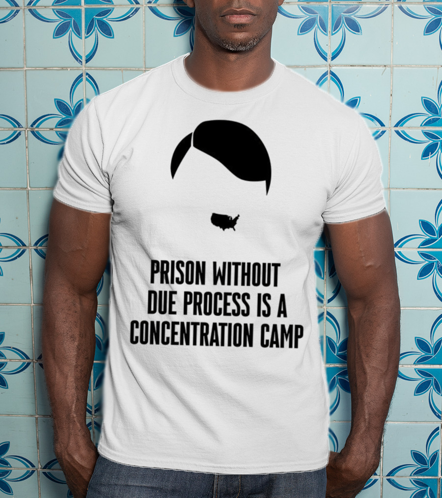 Prison Without Due Process Is A Concentration Camp Face Icon Illustration T-Shirt