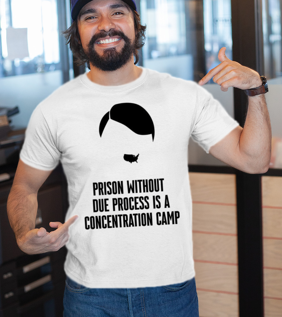 Prison Without Due Process Is A Concentration Camp Face Icon Illustration T-Shirt